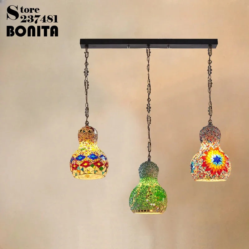 Wandering Gourd — Mosaic Glass Pendant Lamp