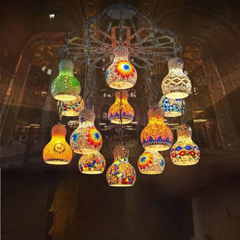 Wandering Gourd — Mosaic Glass Pendant Lamp