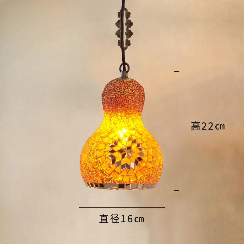 Wandering Gourd — Mosaic Glass Pendant Lamp