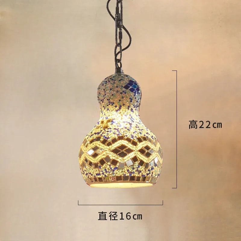 Wandering Gourd — Mosaic Glass Pendant Lamp