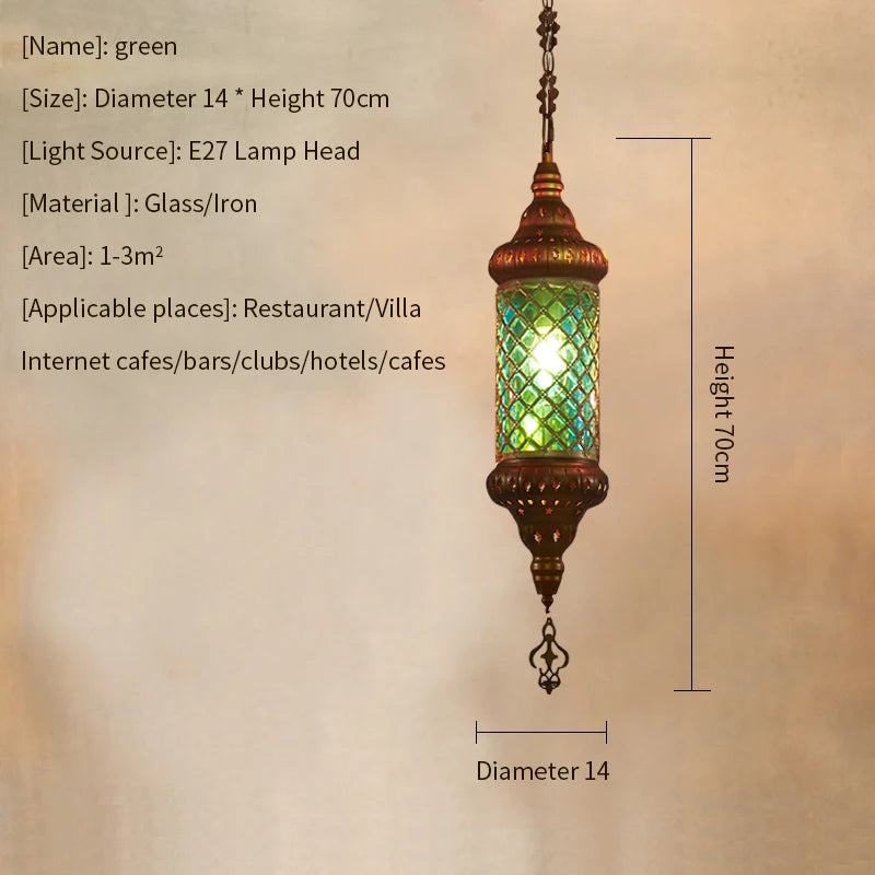 Bazaar Jewel — Turkish Mosaic Pendant Lamp | Tiffany Style
