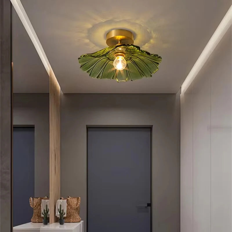 Petal Drop — Vintage Flower Glass Pendant Lamp