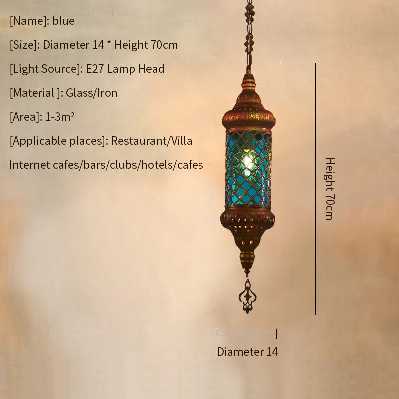Bazaar Jewel — Turkish Mosaic Pendant Lamp | Tiffany Style