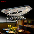 Crystal Rain — Rectangular K9 Crystal Chandelier