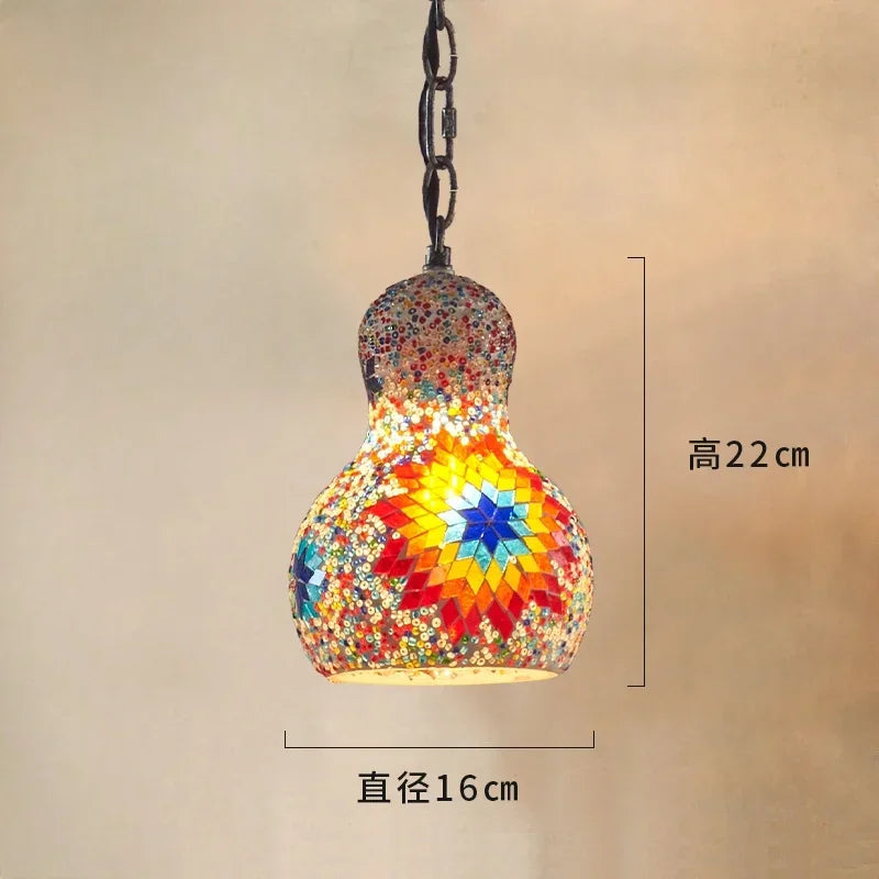 Wandering Gourd — Mosaic Glass Pendant Lamp