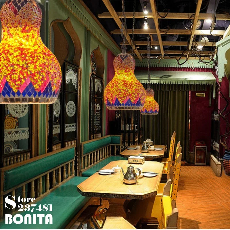 Wandering Gourd — Mosaic Glass Pendant Lamp