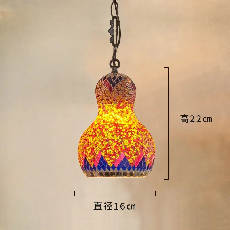 Wandering Gourd — Mosaic Glass Pendant Lamp
