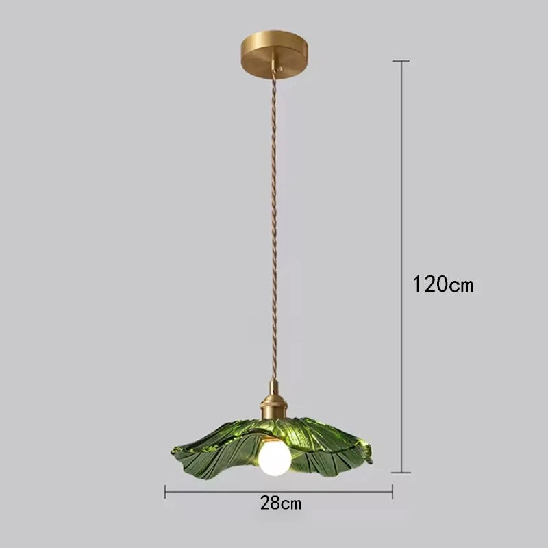 Petal Drop — Vintage Flower Glass Pendant Lamp