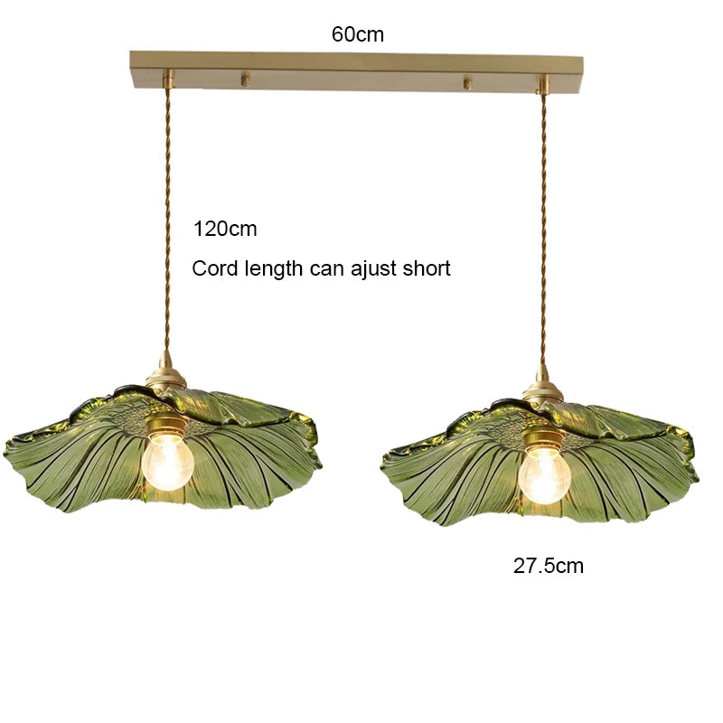 Petal Drop — Vintage Flower Glass Pendant Lamp