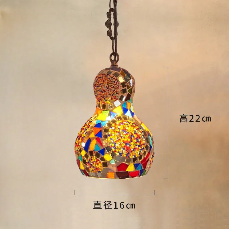 Wandering Gourd — Mosaic Glass Pendant Lamp